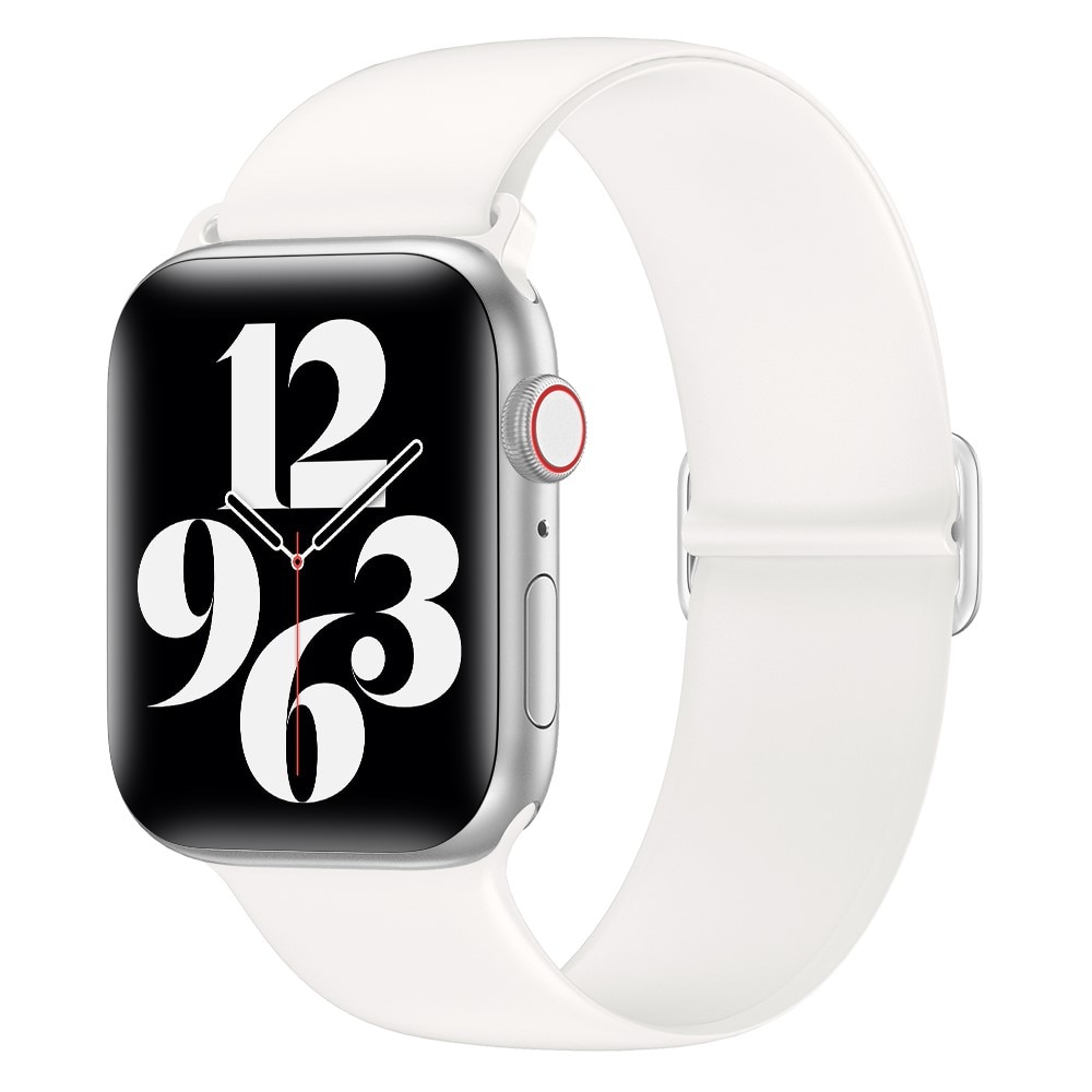 Apple Watch 41mm Series 7 Elastisk Reim Silikon hvit