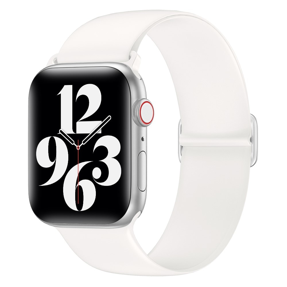 Apple Watch 42mm Elastisk Reim Silikon hvit