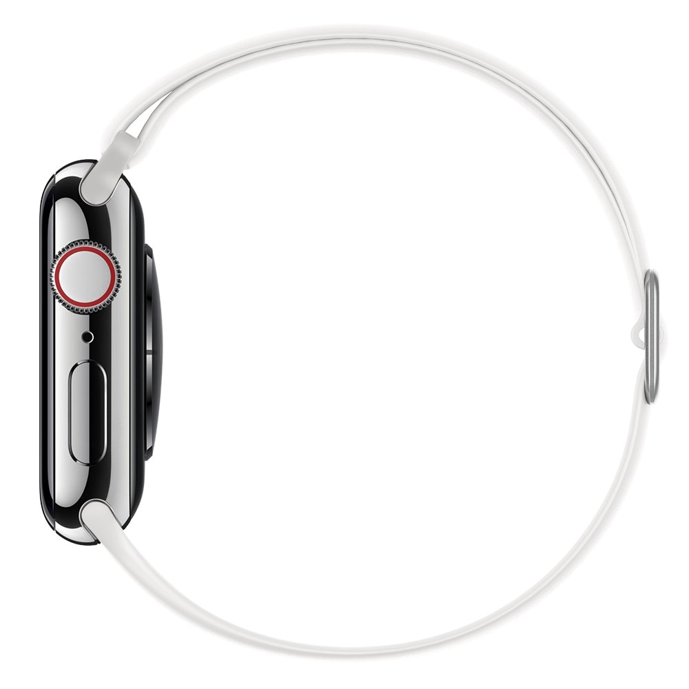 Apple Watch 42mm Elastisk Reim Silikon hvit