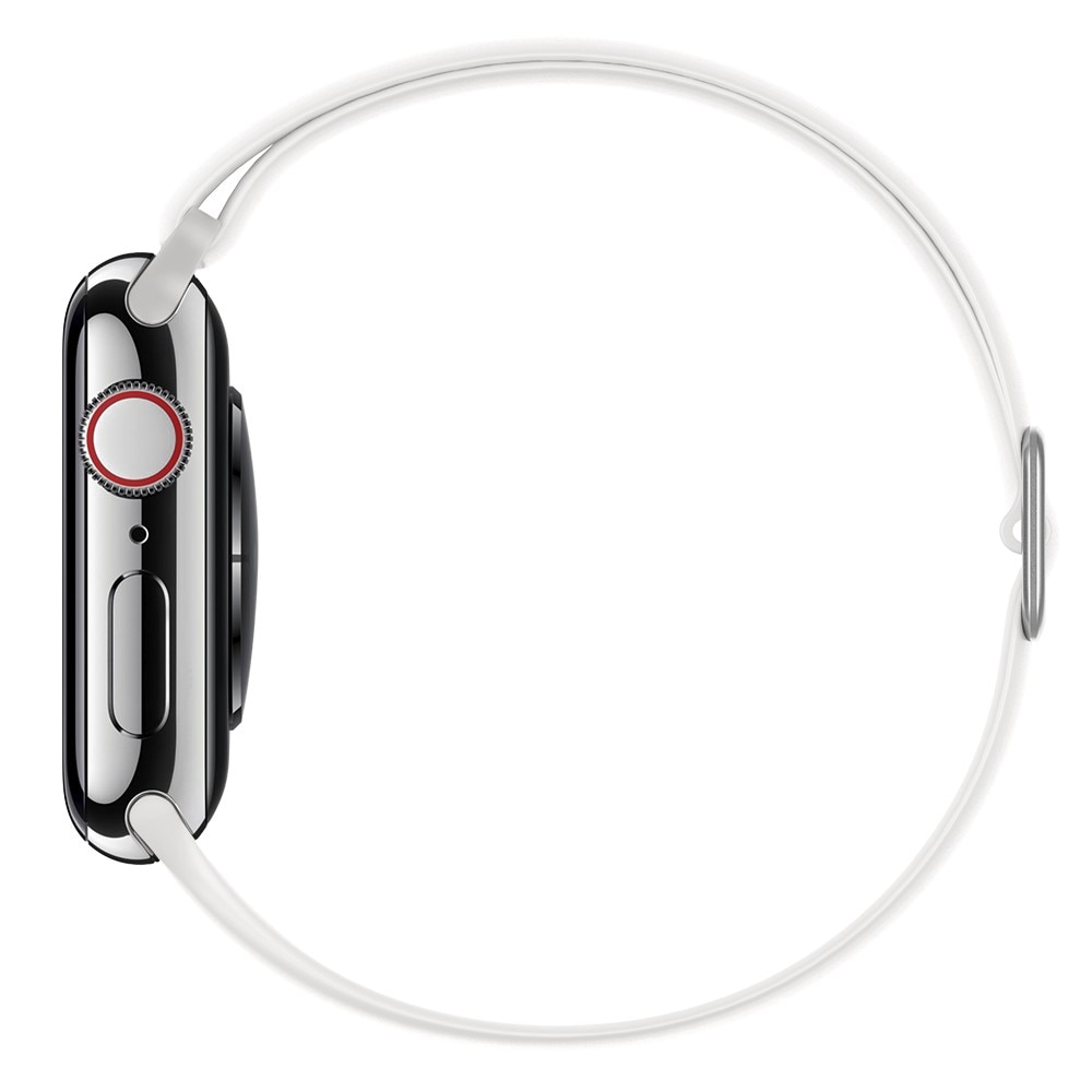 Apple Watch Ultra 49mm Elastisk Reim Silikon hvit