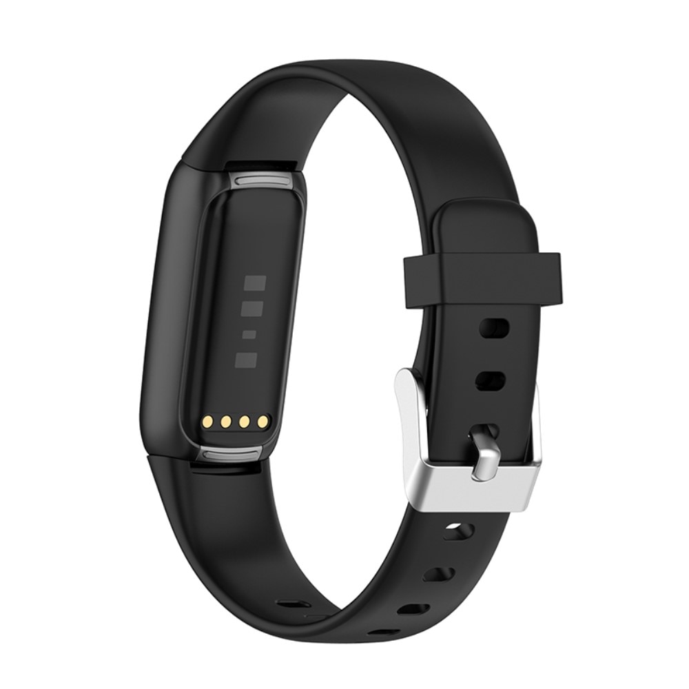 Silikonarmbånd Fitbit Luxe svart (Small)