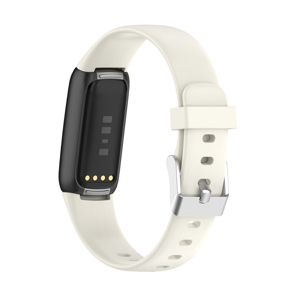 Silikonarmbånd Fitbit Luxe hvit (Small)