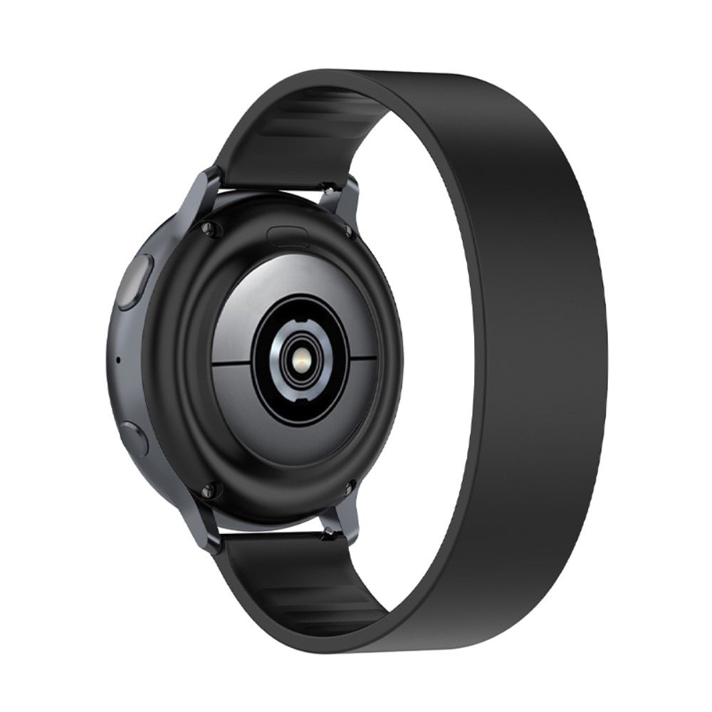 Samsung Galaxy Watch 4 40/42/44/46 mm Elastisk Reim Silikon svart