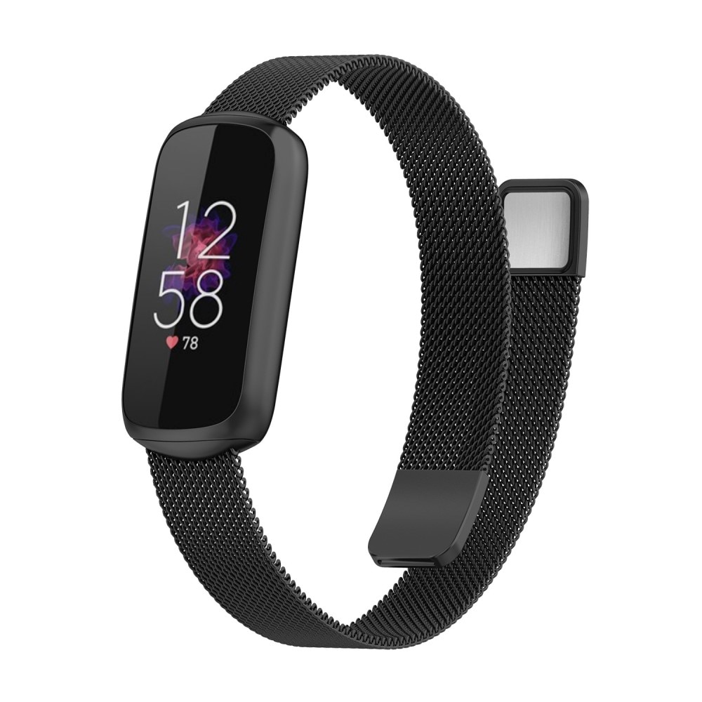 Fitbit Luxe Reim Milanese Loop svart