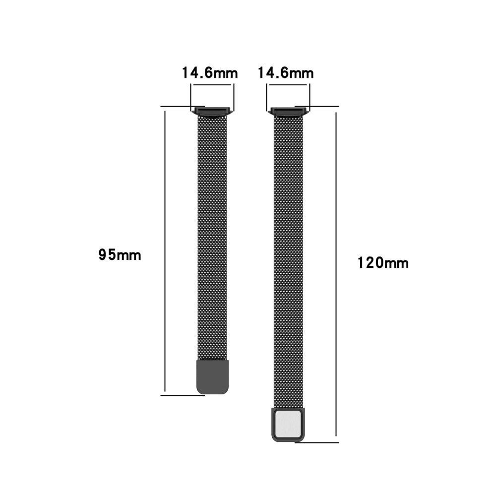 Fitbit Luxe Reim Milanese Loop Svart