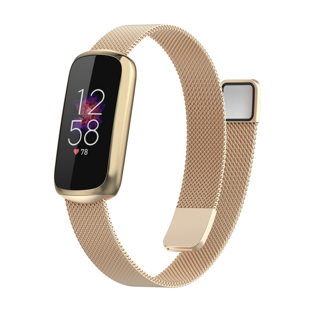 Fitbit Luxe Reim Milanese Loop gull