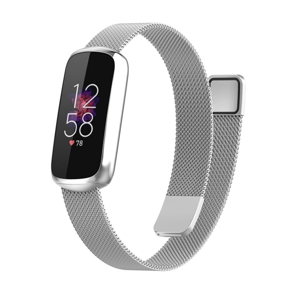 Fitbit Luxe Reim Milanese Loop sølv