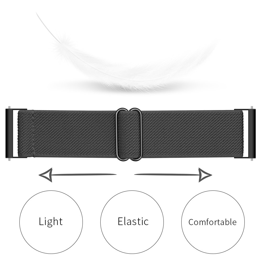 Samsung Galaxy Watch 5 Pro 45mm Elastisk Nylonreim mørk grå