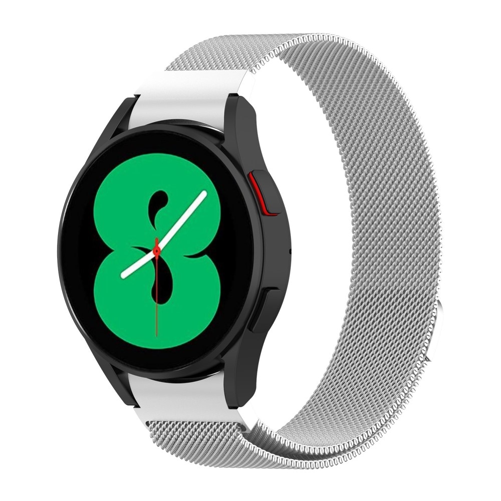 Samsung Galaxy Watch 6 44mm Full Fit Reim Milanese Loop sølv