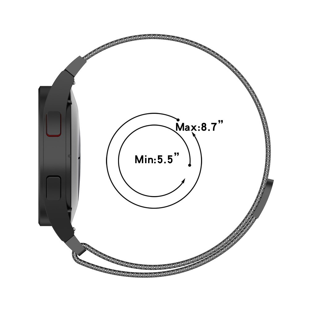 Samsung Galaxy Watch 4 40mm Full Fit Reim Milanese Loop rosegull