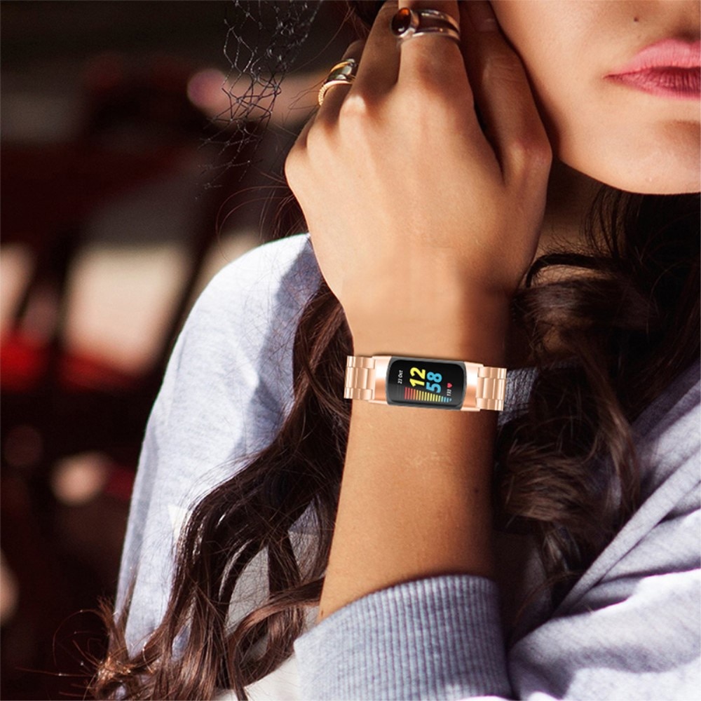 Fitbit Charge 6 Metal Reim Rosegull
