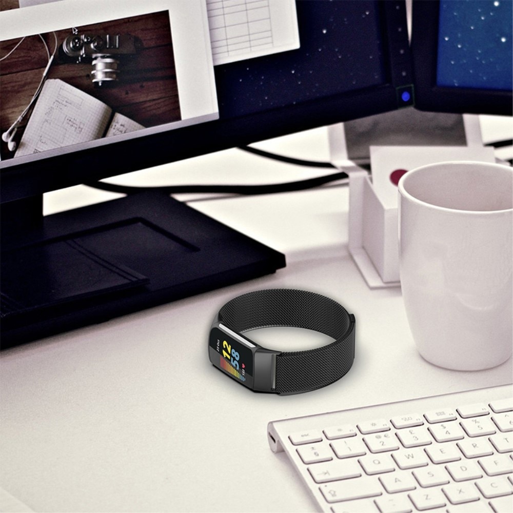Fitbit Charge 5 Reim Milanese Loop Svart