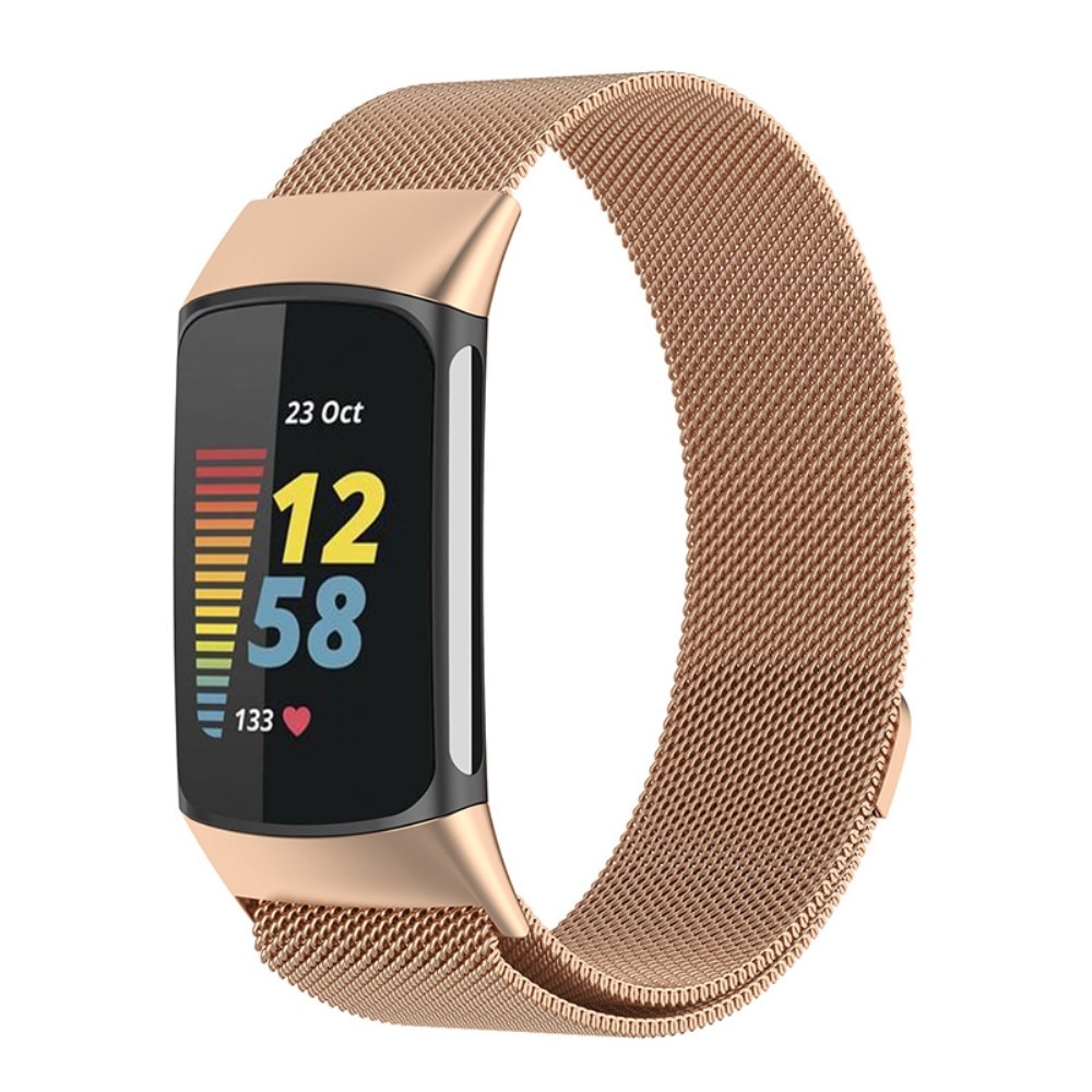 Fitbit Charge 6 Reim Milanese Loop rosegull