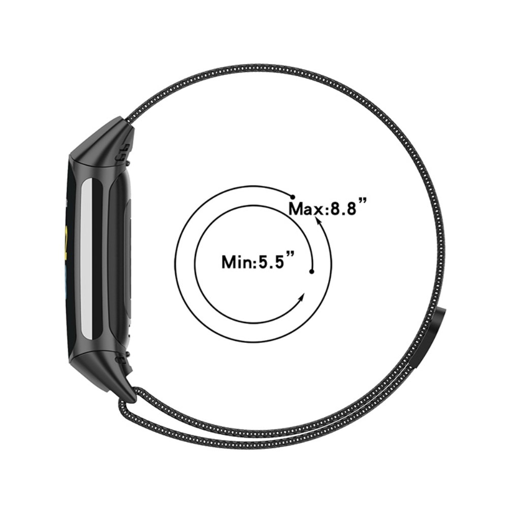 Fitbit Charge 6 Reim Milanese Loop rosegull