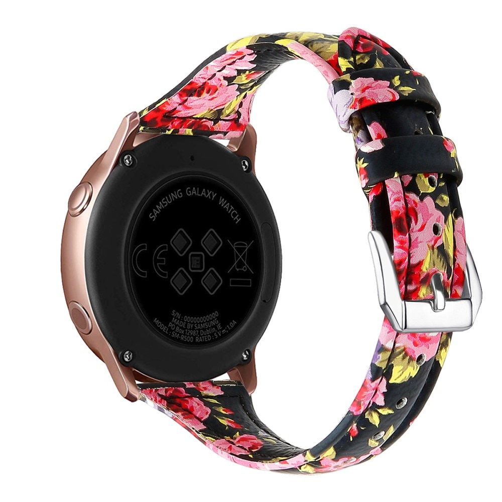 Hama Fit Watch 4900 Skinnreim Slim svart blommor