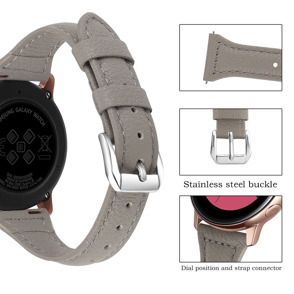 Samsung Galaxy Watch 3 41mm Skinnreim Slim grå