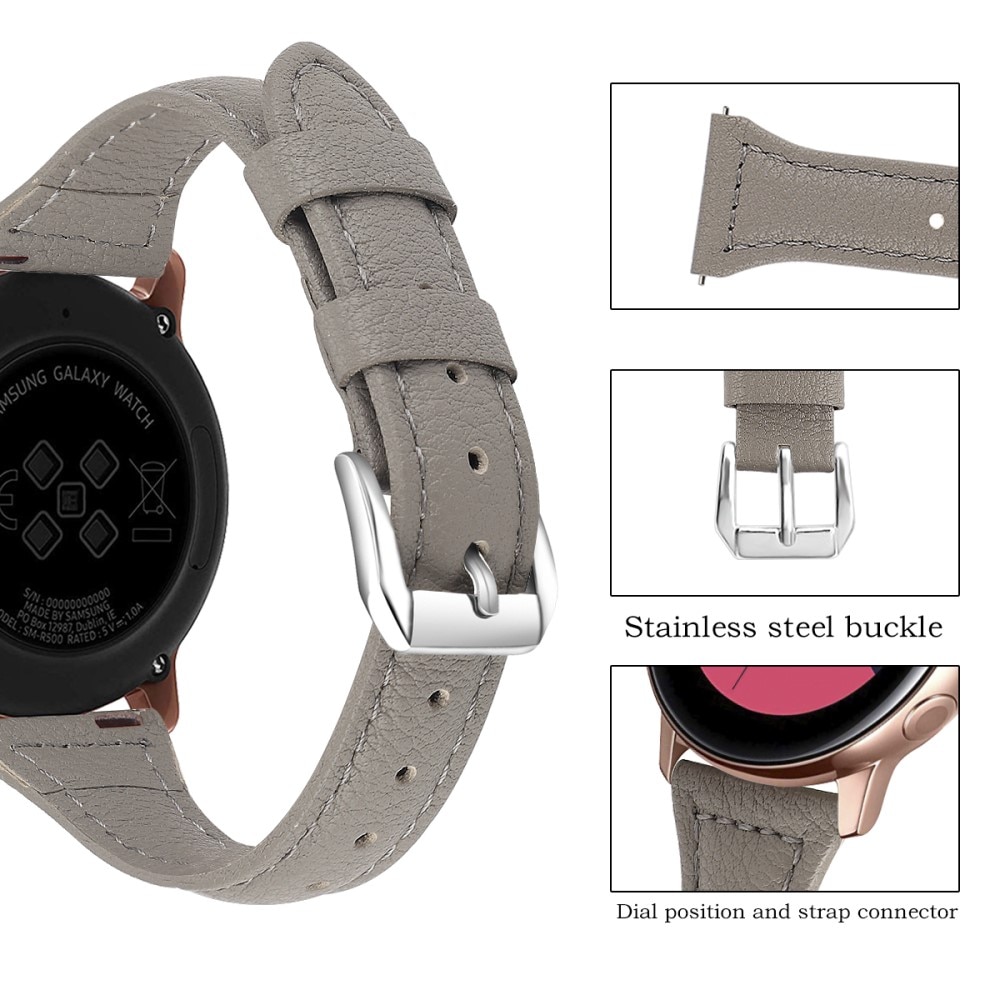 Samsung Galaxy Watch 4 40mm Skinnreim Slim grå