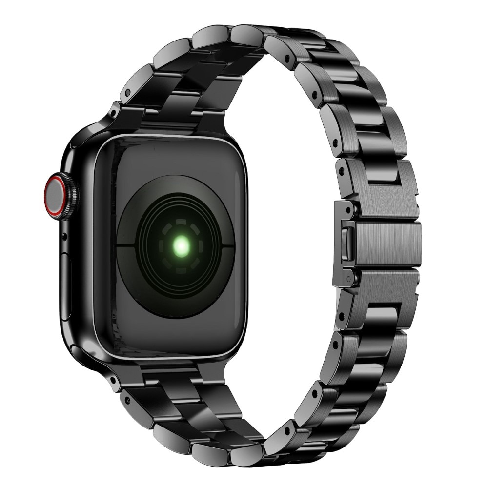 Slim Apple Watch 45mm Series 8 Metal Reim svart