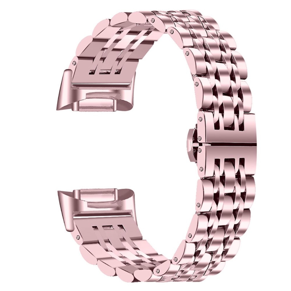 Stainless Steel Bracelet Fitbit Charge 6 Pink