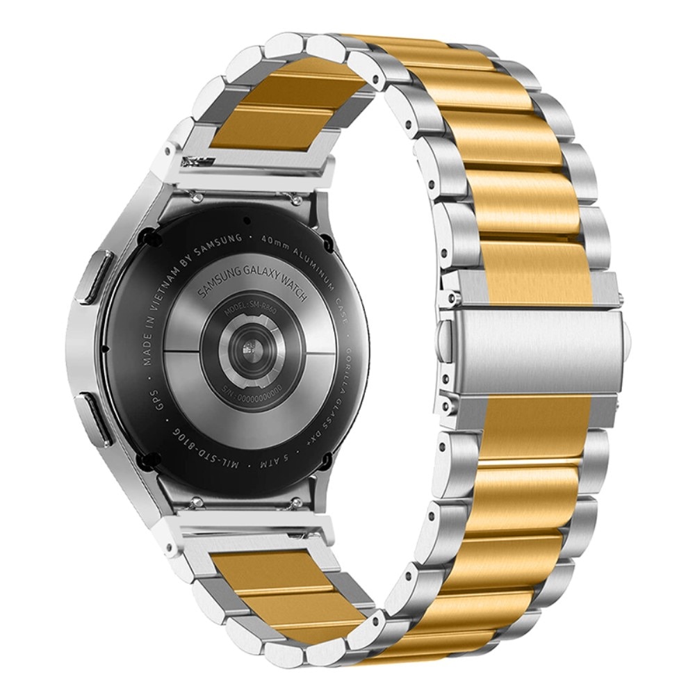 Samsung Galaxy Watch 4 44mm Full Fit Metal Reim sølv/gull
