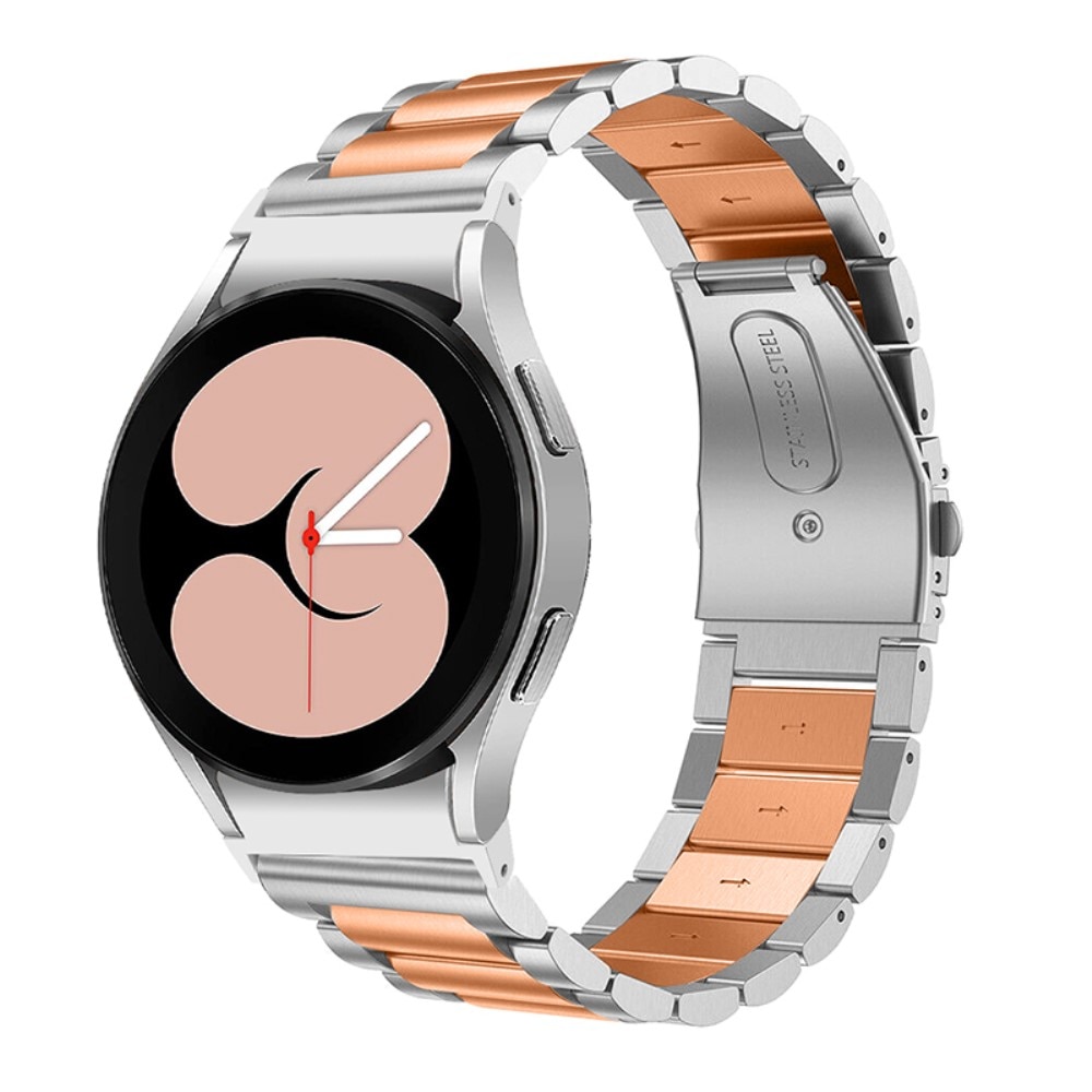 Samsung Galaxy Watch 4 Classic 42mm Full Fit Metal Reim sølv/rosegull