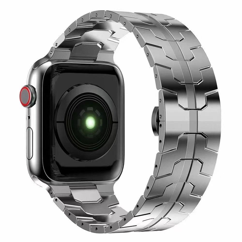 Race Stainless Steel Bracelet Apple Watch SE 44mm Silver