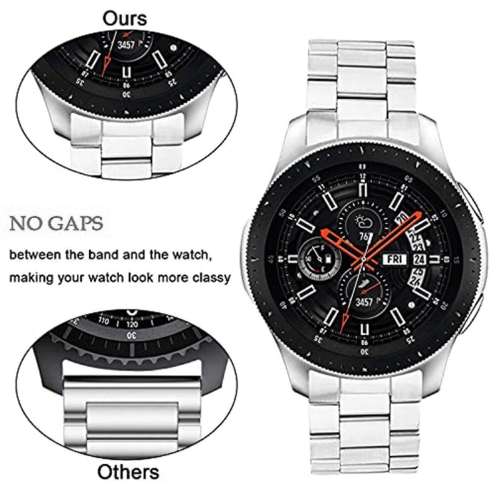 Samsung Galaxy Watch 46mm Full Fit Metal Reim sølv