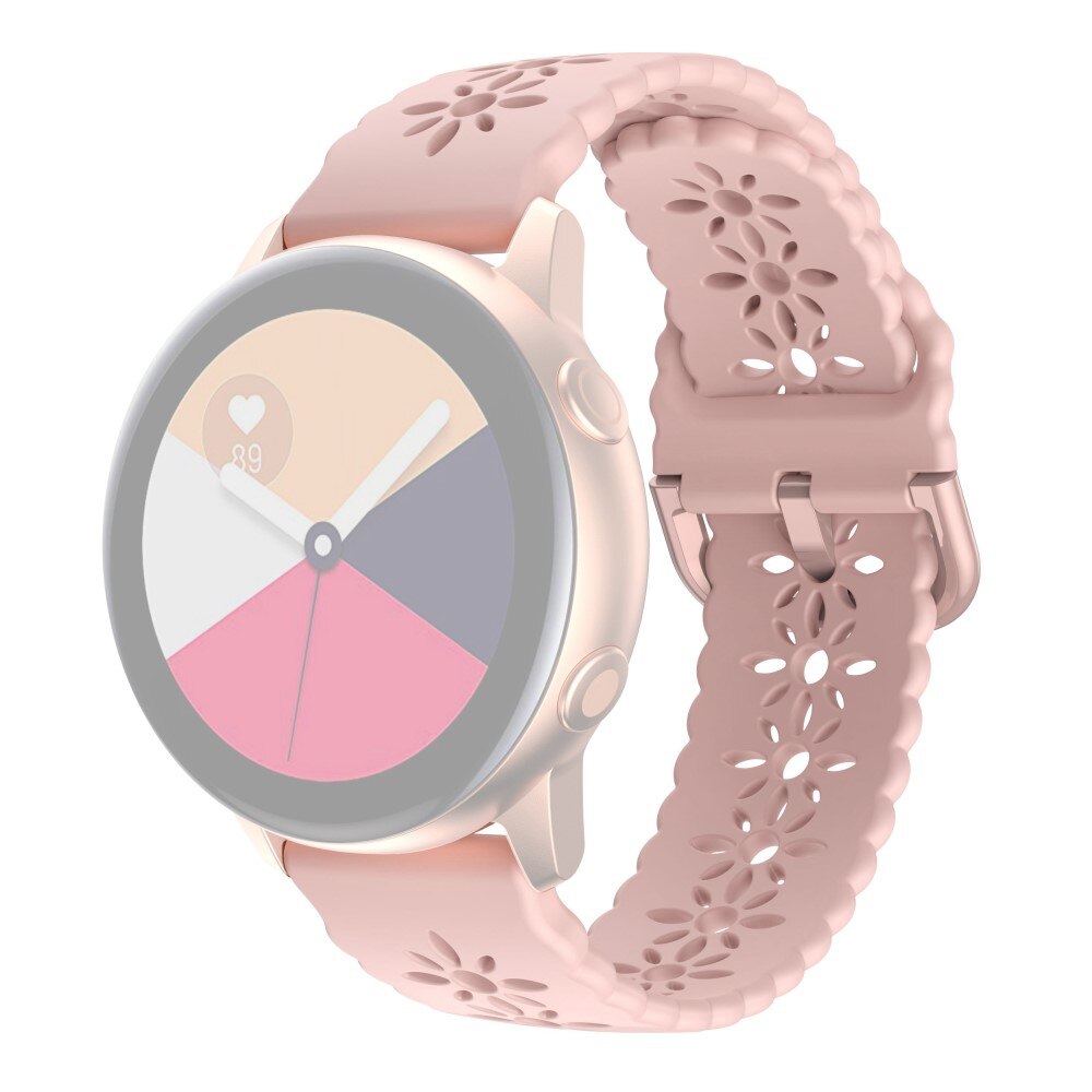 Samsung Galaxy Watch 4 44mm Blossom Reim Silikon rosa