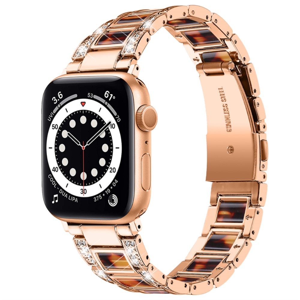 Diamond Bracelet Apple Watch 38/40/41 mm Rosegold Coffee