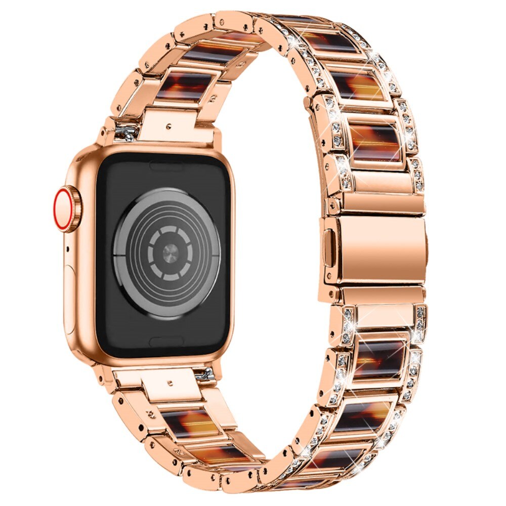 Diamond Bracelet Apple Watch 38mm Rosegold Coffee