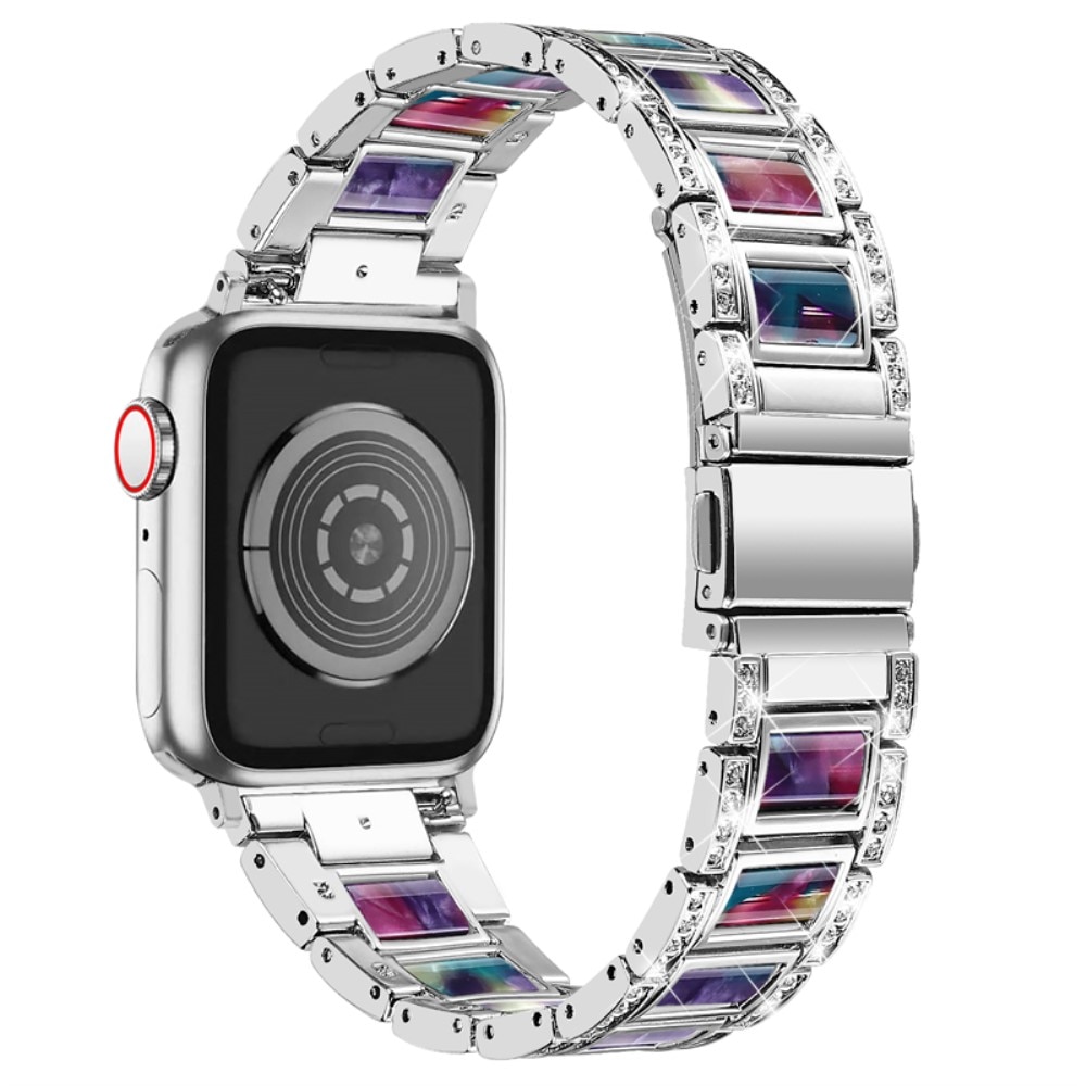 Diamond Bracelet Apple Watch 41mm Silver Space