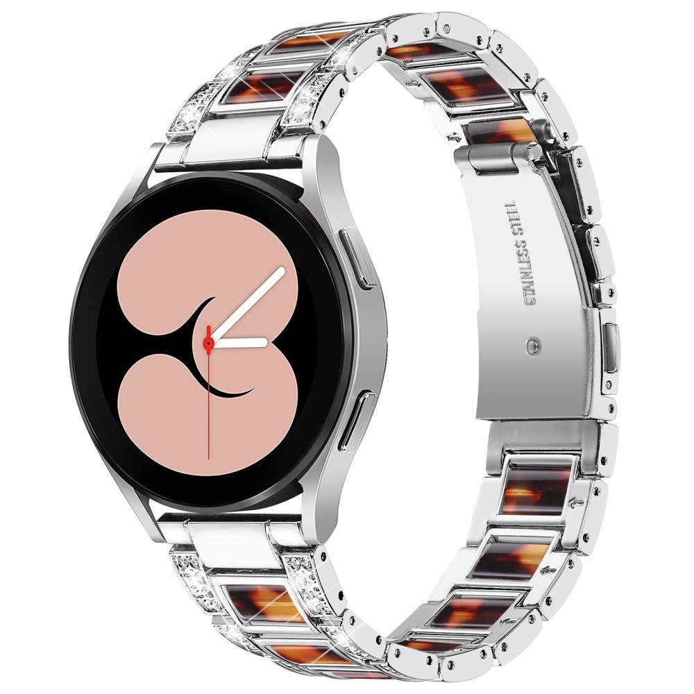 Diamond Bracelet Samsung Galaxy Watch 4 40/42/44/46 Silver Coffee