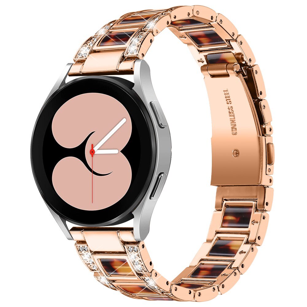 Diamond Bracelet Samsung Galaxy Watch 5 44mm Rosegold Coffee