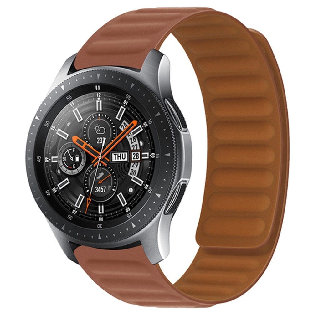 Samsung Galaxy Watch 4 40/42/44/46mm Magnetisk Reim Silikon brun