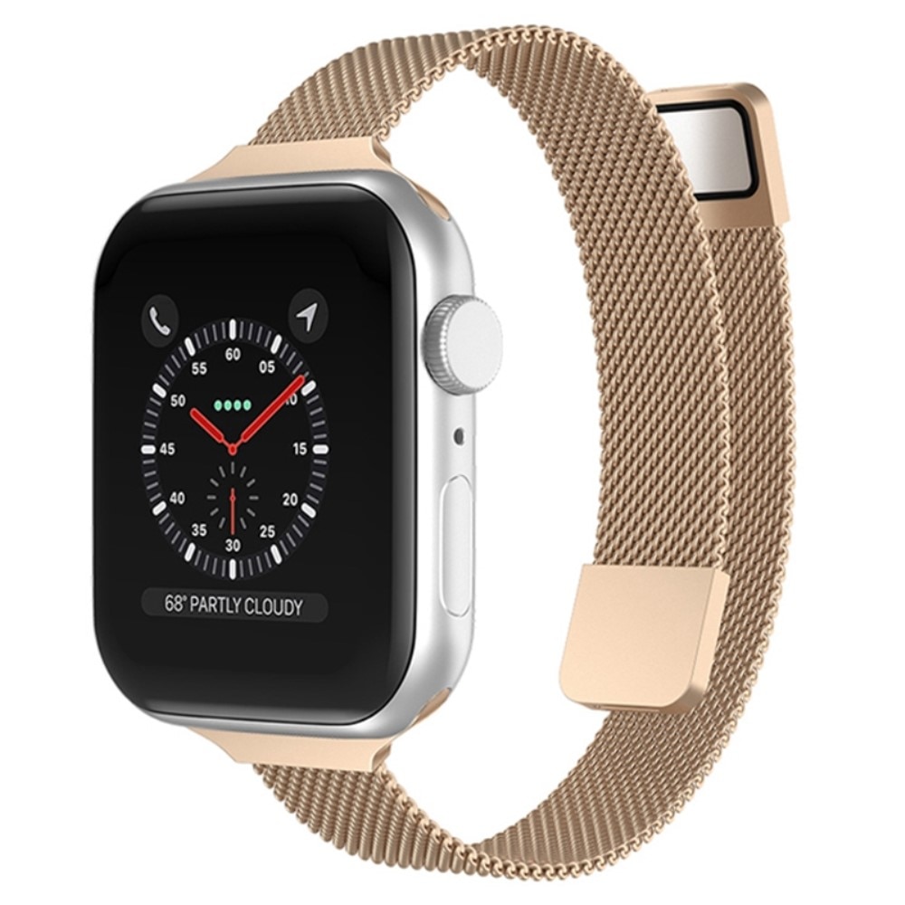 Apple Watch 45mm Series 7 Reim Slim Milanese Loop rosegull