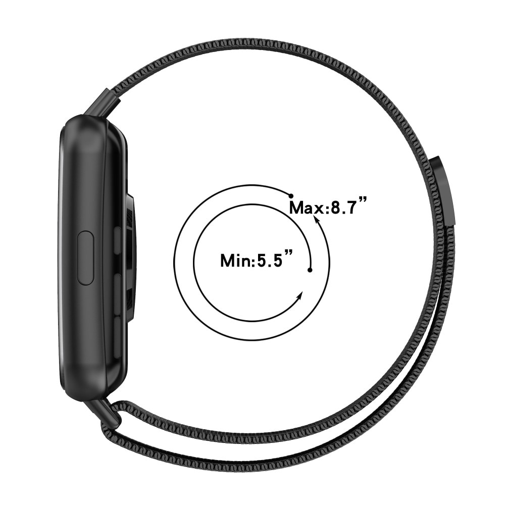 Huawei Watch Fit 2 Reim Milanese Loop svart