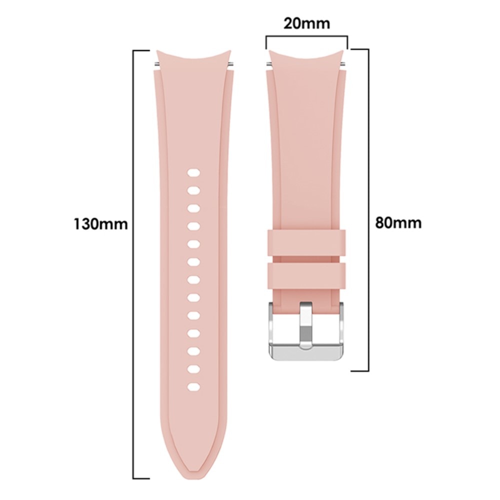 Full Fit Samsung Galaxy Watch 4 44mm Reim Silikon rosa
