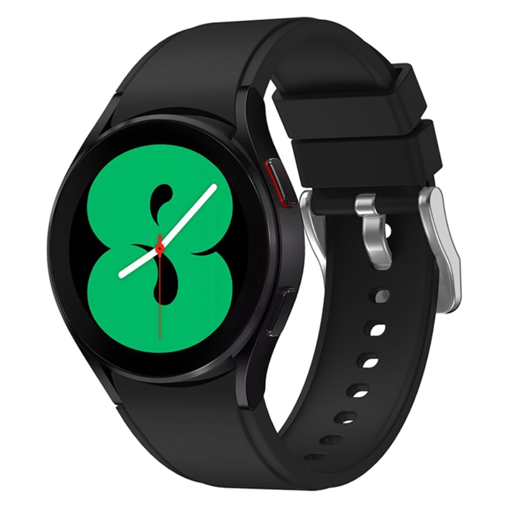 Full Fit Samsung Galaxy Watch 4 44mm Reim Silikon svart