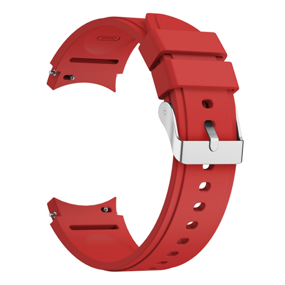 Full Fit Samsung Galaxy Watch 4 44mm Reim Silikon rød