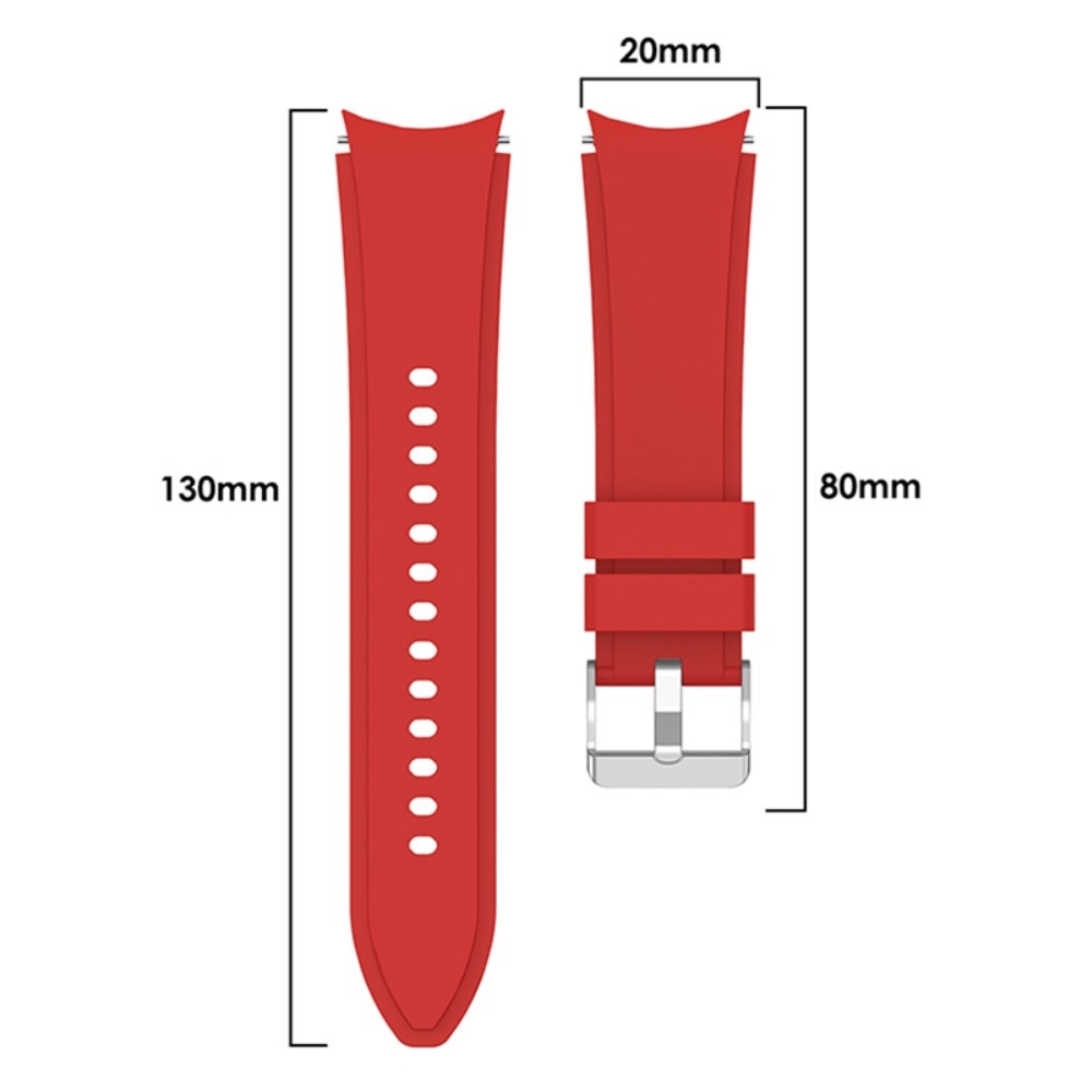 Full Fit Samsung Galaxy Watch 5 40mm Reim Silikon rød