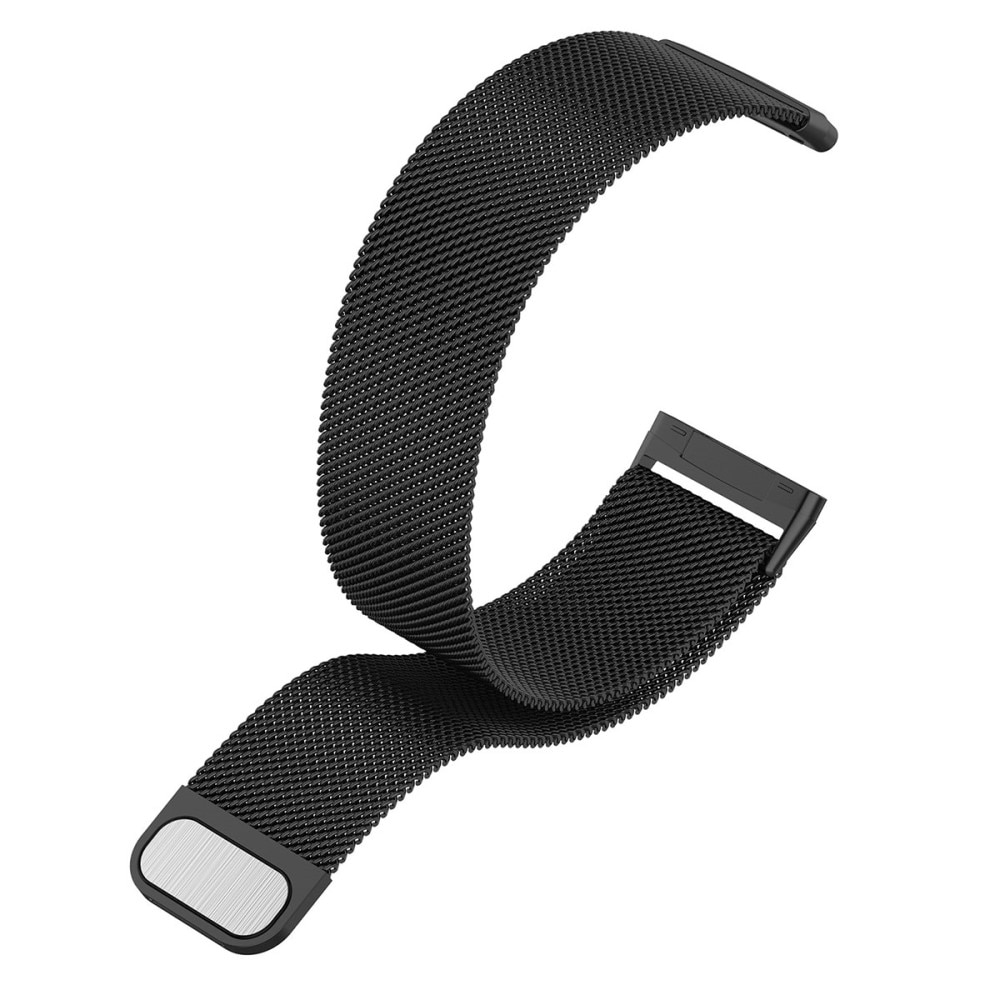 Fitbit Sense/Versa 3 Reim Milanese Loop Svart