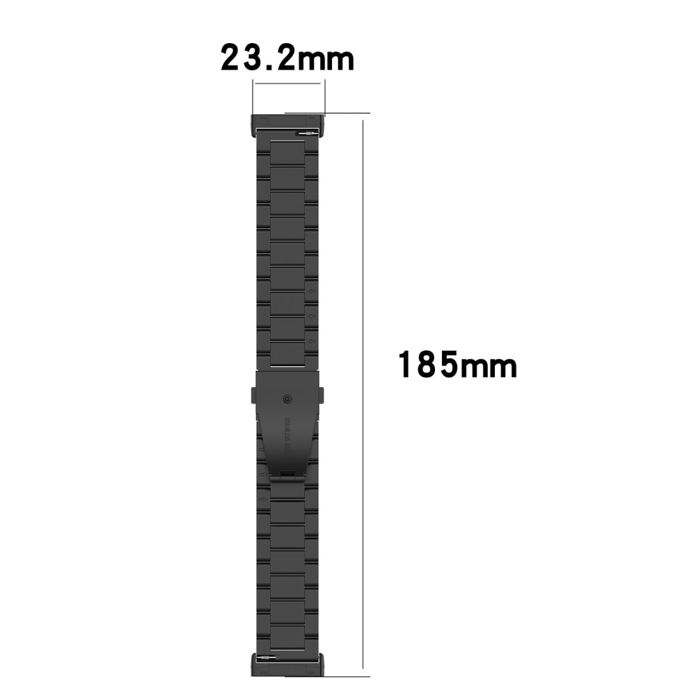 Fitbit Sense 2 Metal Reim svart
