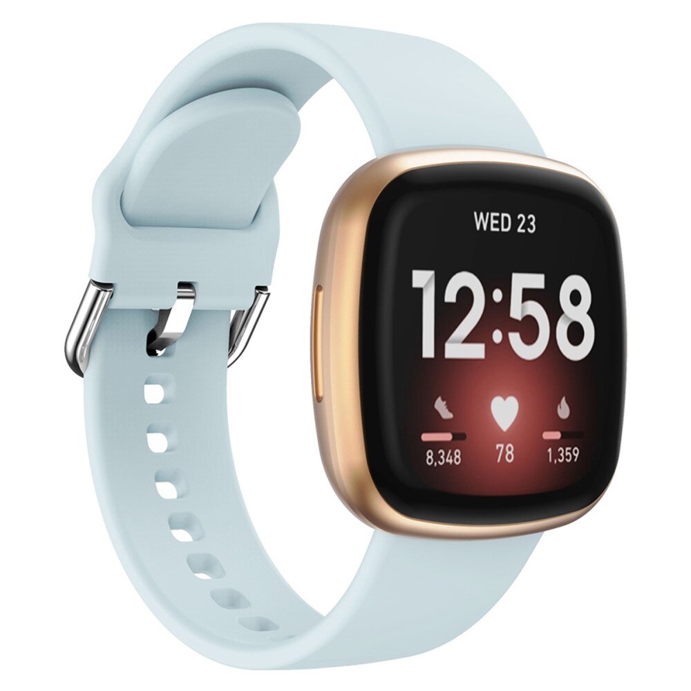 Fitbit Versa 4 Reim Silikon lyseblå