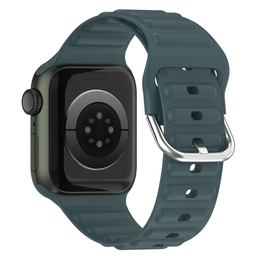 Apple Watch 44mm Reim Resistant Silikon mørk grønn