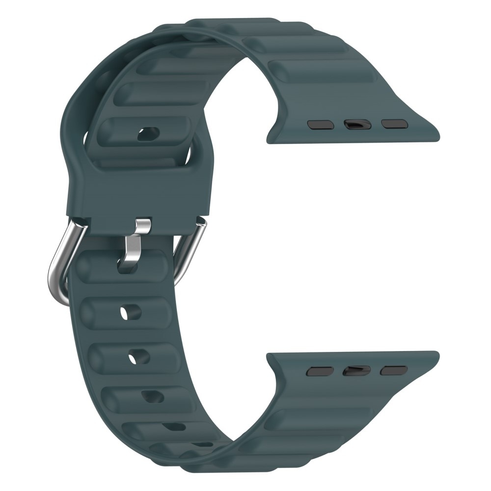 Apple Watch 42mm Reim Resistant Silikon mørk grønn