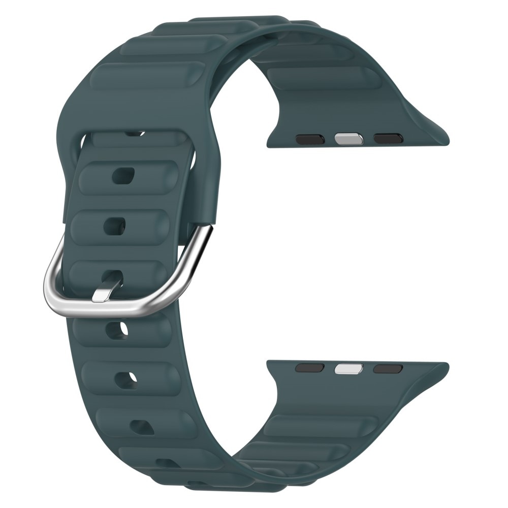 Apple Watch 44mm Reim Resistant Silikon mørk grønn
