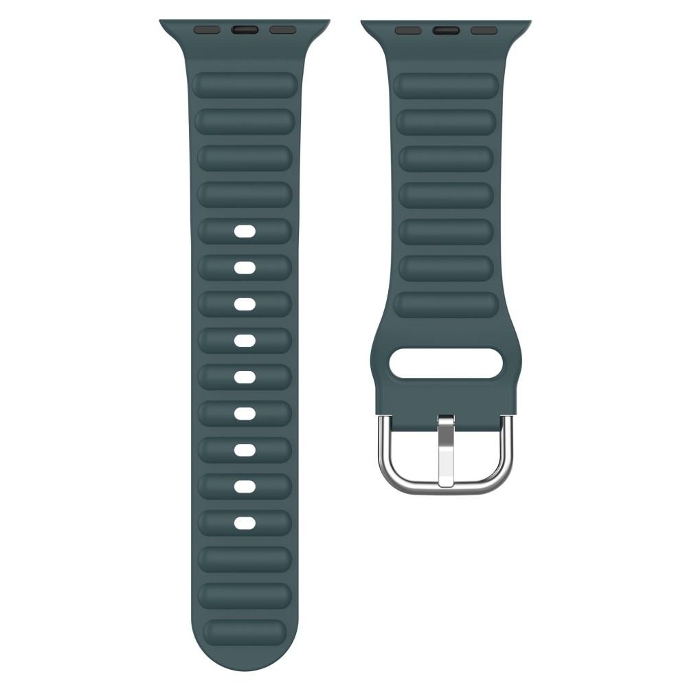 Apple Watch 42mm Reim Resistant Silikon mørk grønn