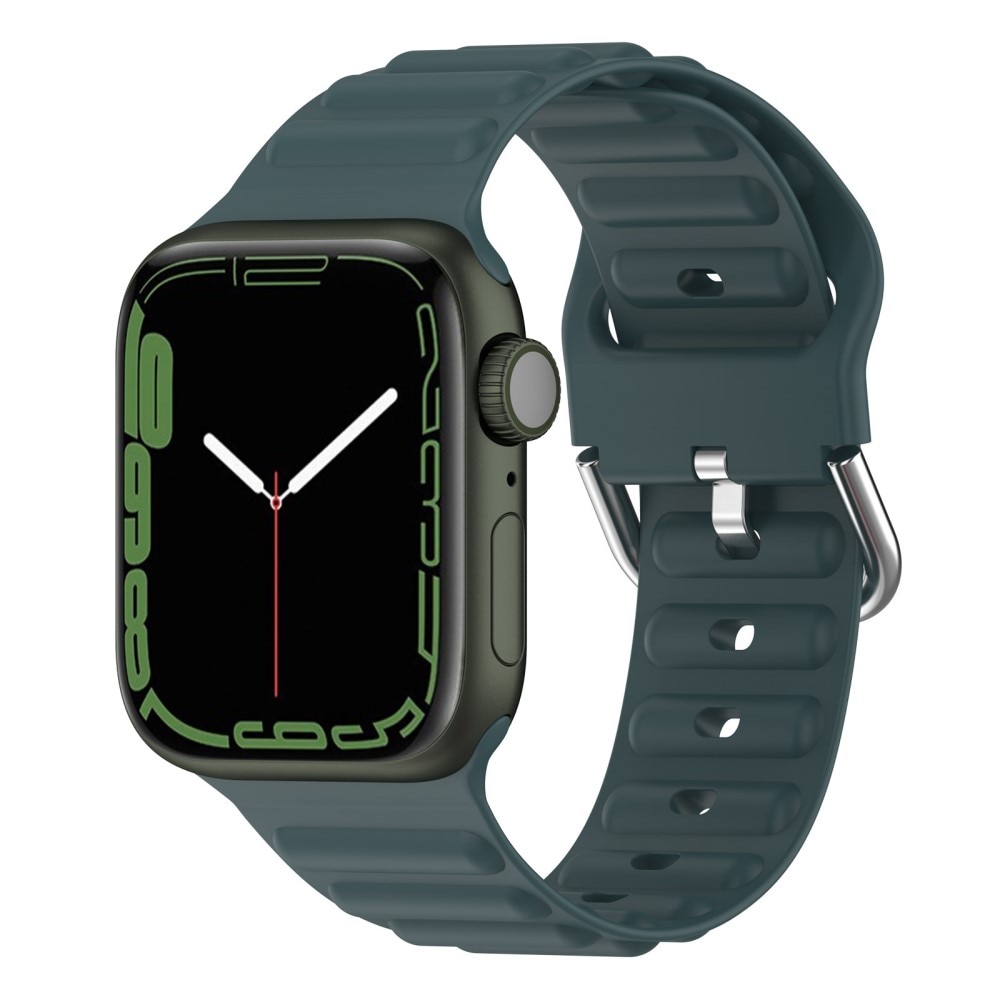 Apple Watch 44mm Reim Resistant Silikon mørk grønn