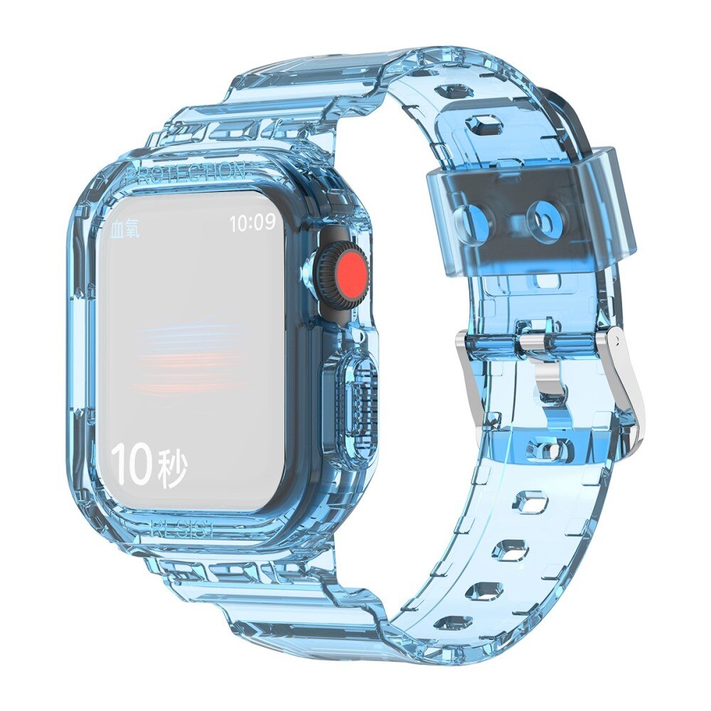 Apple Watch 44mm Crystal Deksel + Reim blå