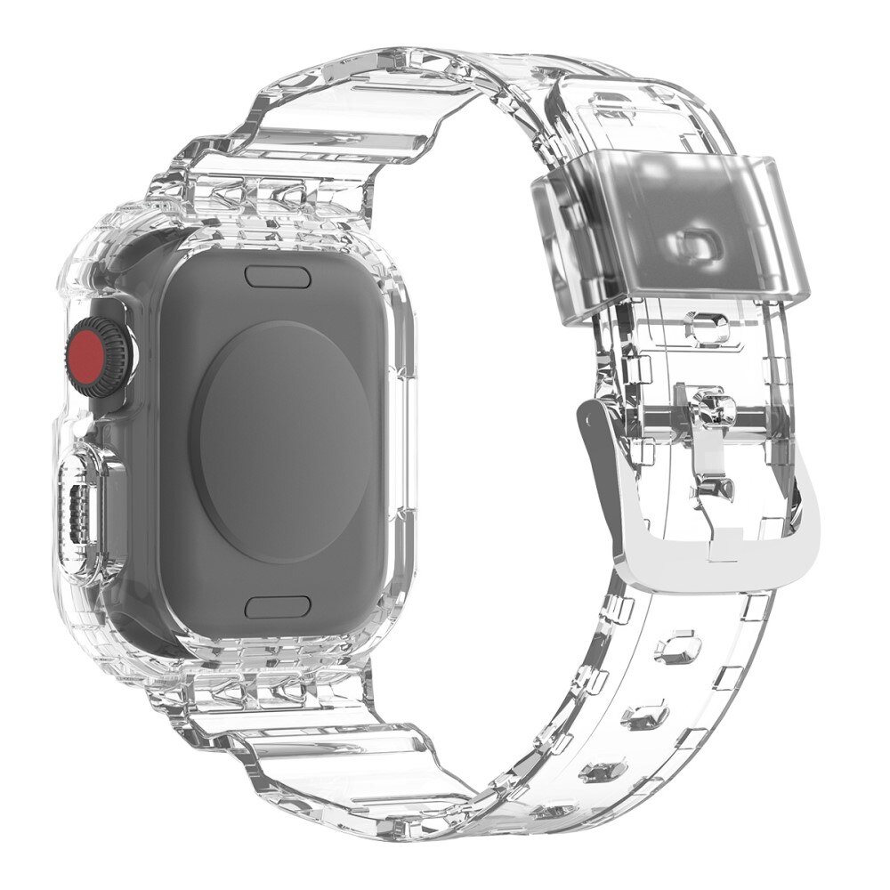 Apple Watch 45mm Series 8 Crystal Deksel+Reim gjennomsiktig